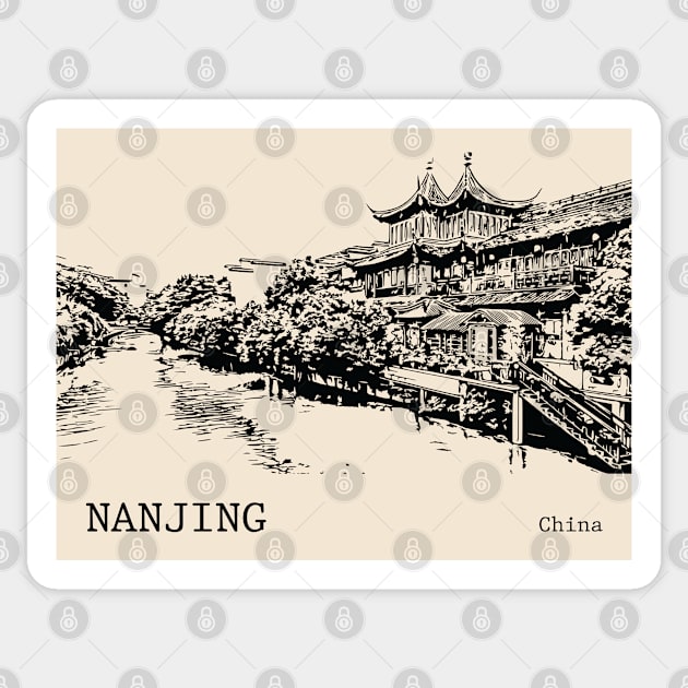 Nanjing China Sticker by Lakeric